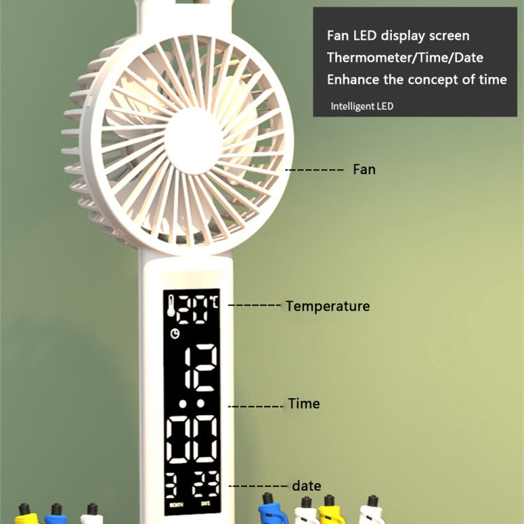 Rechargeable  3200mAh Double Head Lighting LED Fan Desk Lamp with Pen Holder & Clock - free shipping - PMC TechLife - Order now!