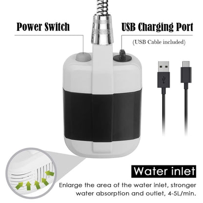 KE-801 Outdoor Electric Shower Camping Rechargeable Portable Shower Head - Others by PMC Jewellery | Online Shopping South Africa | PMC Jewellery