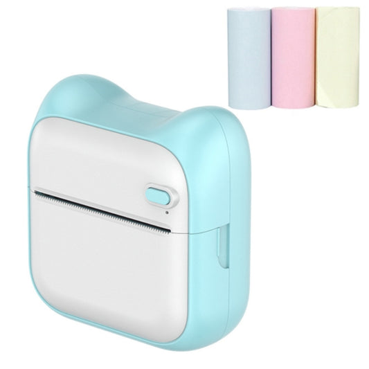 A31 Bluetooth Handheld Portable Self-adhesive Thermal Printer, Color: Blue+3 Rolls Colored Paper - Printer by PMC Jewellery | Online Shopping South Africa | PMC Jewellery | Buy Now Pay Later Mobicred