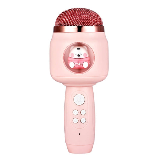 Children Wireless Microphone Bluetooth Phone Singing Microphone(Pink) - Microphone by PMC Jewellery | Online Shopping South Africa | PMC Jewellery | Buy Now Pay Later Mobicred