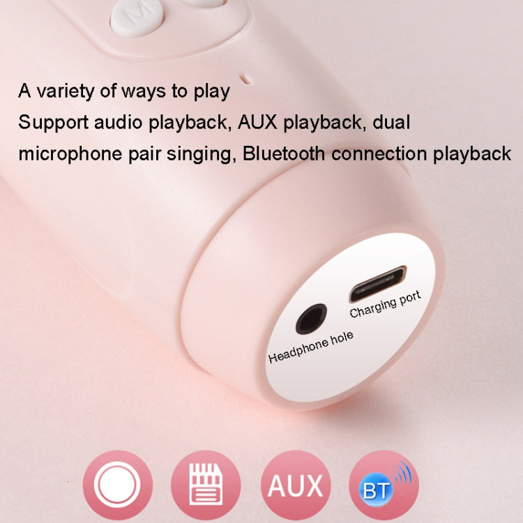 Children Wireless Microphone Bluetooth Phone Singing Microphone(Pink) - Microphone by PMC Jewellery | Online Shopping South Africa | PMC Jewellery | Buy Now Pay Later Mobicred