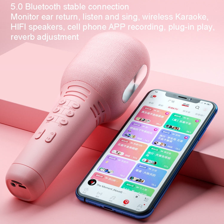 K9 Wireless Bluetooth Microphone Mobile Phone Sing Microphone(Pink) - Microphone by PMC Jewellery | Online Shopping South Africa | PMC Jewellery | Buy Now Pay Later Mobicred