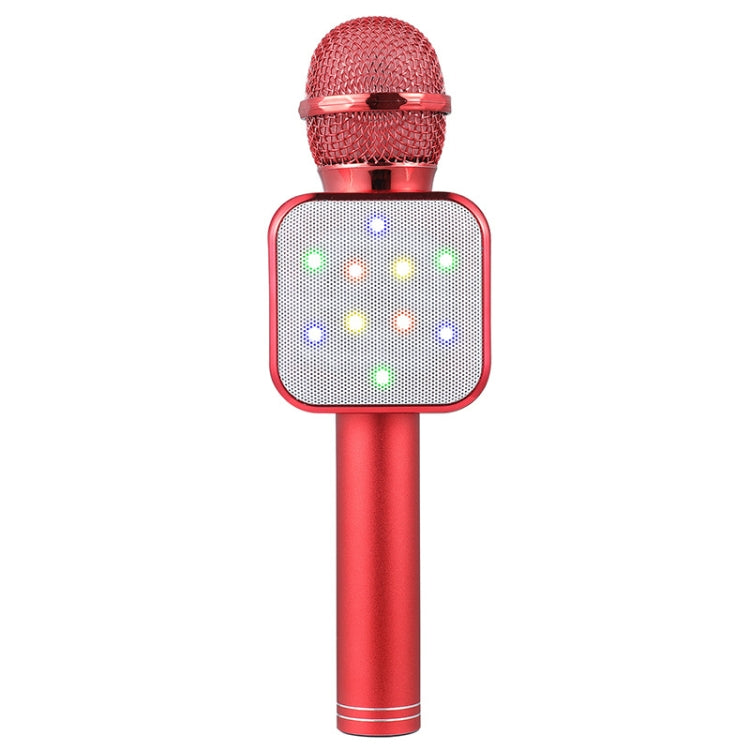 WS-1818 LED Light Flashing Microphone Self-contained Audio Bluetooth Wireless Microphone(Red) - Microphone by PMC Jewellery | Online Shopping South Africa | PMC Jewellery | Buy Now Pay Later Mobicred