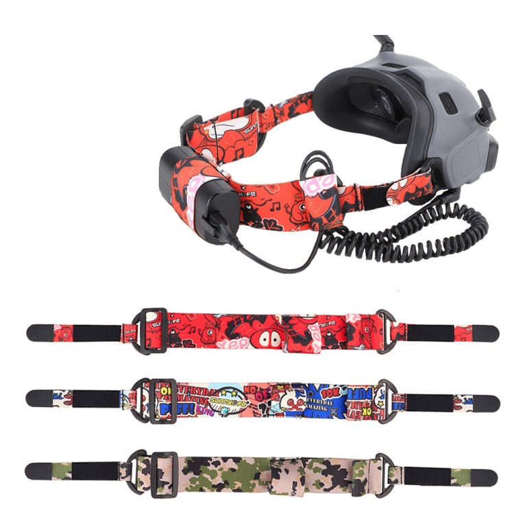 Sunnylife TD487 For DJI Avata / FPV Goggles V2 Color Headband Fixed Elastic Strap(Graffiti) - Other Accessories by Sunnylife | Online Shopping South Africa | PMC TechLife | Buy Now Pay Later Mobicred
