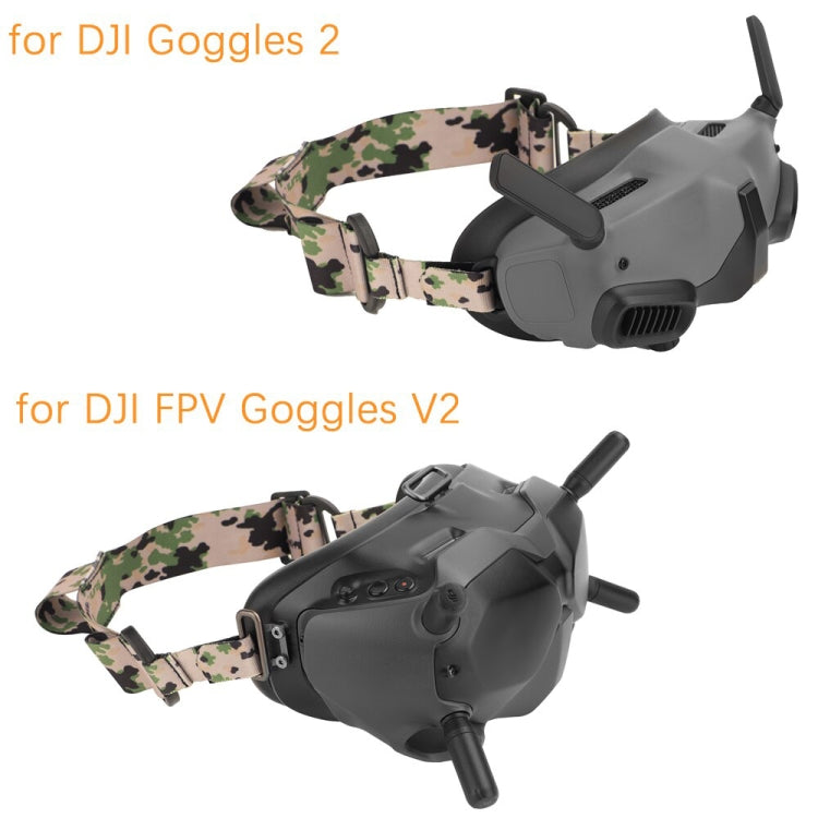 Sunnylife TD487 For DJI Avata / FPV Goggles V2 Color Headband Fixed Elastic Strap(Camouflage) - Other Accessories by Sunnylife | Online Shopping South Africa | PMC Jewellery | Buy Now Pay Later Mobicred