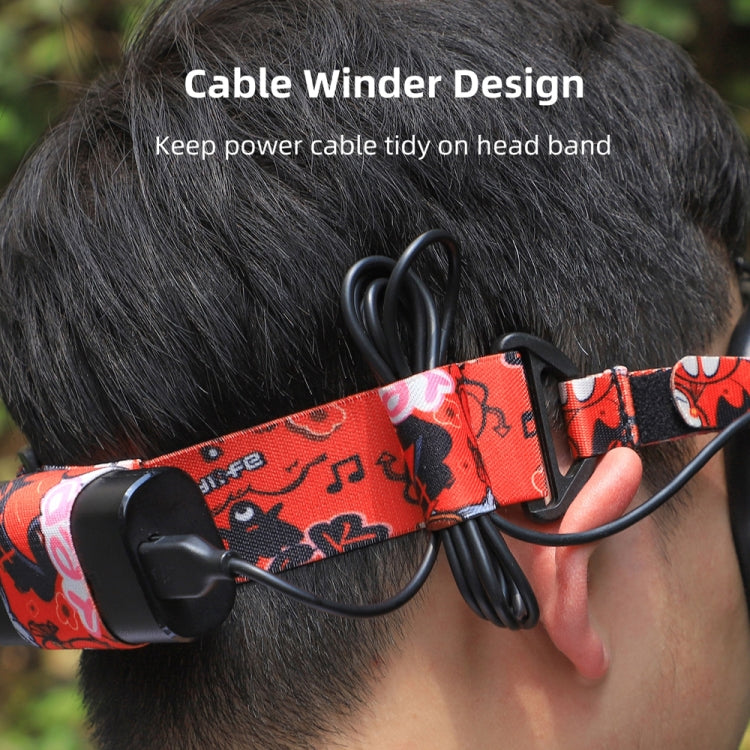 Sunnylife TD487 For DJI Avata / FPV Goggles V2 Color Headband Fixed Elastic Strap(Graffiti) - Other Accessories by Sunnylife | Online Shopping South Africa | PMC TechLife | Buy Now Pay Later Mobicred