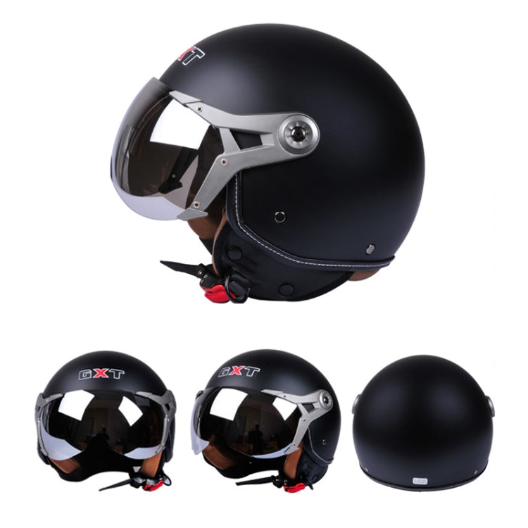 GXT Electric Vehicle Half Cover Helmet Four Seasons Retro Helmet, Size: L(White Shield 83) - Helmets by GXT | Online Shopping South Africa | PMC Jewellery | Buy Now Pay Later Mobicred