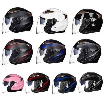 GXT 708 Electric Vehicle Dual Lens Helmet Four Seasons Safety Helmet, Size: XL(Bright Black Red) - Helmets by GXT | Online Shopping South Africa | PMC Jewellery | Buy Now Pay Later Mobicred