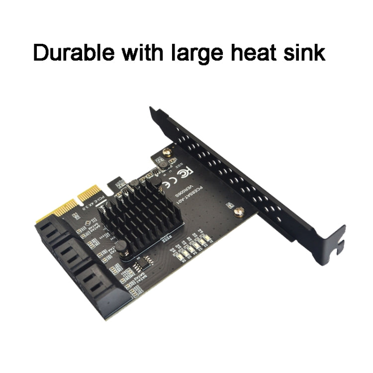 PCIE 1X To 8 Port  SATA 3.0 Adapter Expansion Card ASMedia ASM1166 Converter - Add-on Cards by PMC TechLife | Online Shopping South Africa | PMC TechLife