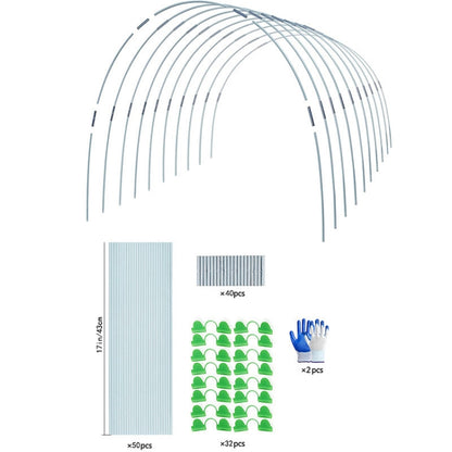 Garden Arch Greenhouse Hoops Rustproof Steel Tunnel Hoop Frame Plant Support, Speci: L  5  Rods 10 Arches - Plant Support & Care by PMC Jewellery | Online Shopping South Africa | PMC Jewellery