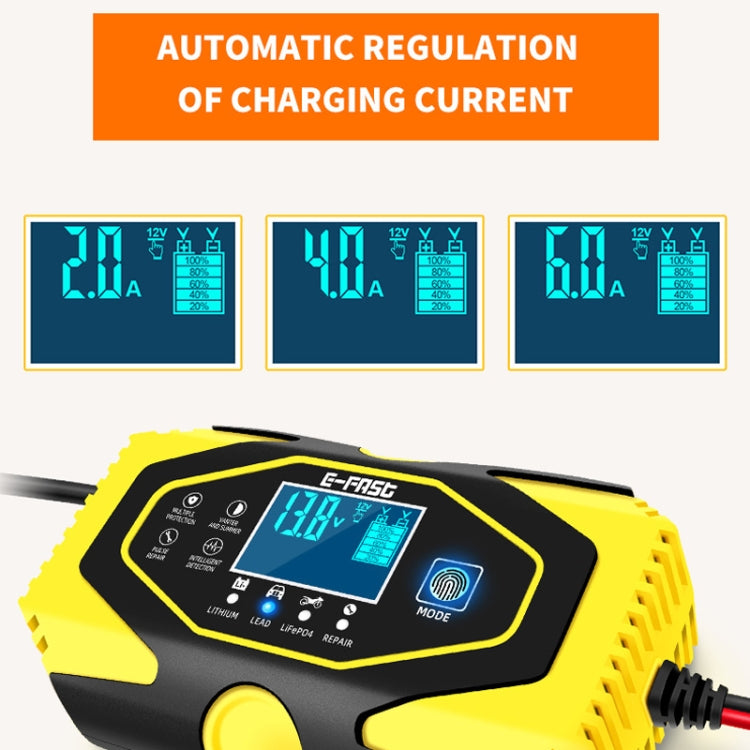 E-FAST Car Battery Charging LED Current Voltage Power Display Charger(JPN Plug) - Power Bank by E-FAST | Online Shopping South Africa | PMC Jewellery
