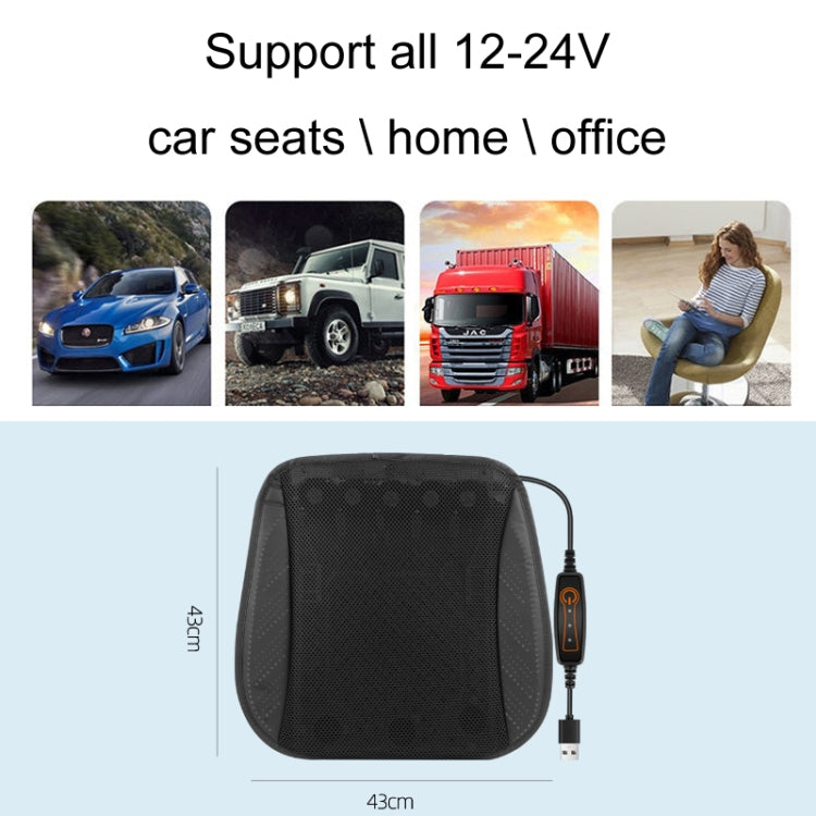 Multifunctional USB Fan Ventilation Heat Dissipation Car Seat Cushion(Red) - Seat Accessories by PMC TechLife | Online Shopping South Africa | PMC TechLife | Buy Now Pay Later Mobicred
