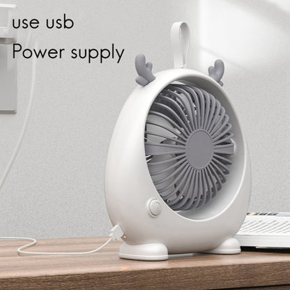 Dormitory Portable Animal Ear Desktop Electric Fan, Style: Directly Inserted Version Green - Electric Fans by PMC Jewellery | Online Shopping South Africa | PMC Jewellery | Buy Now Pay Later Mobicred