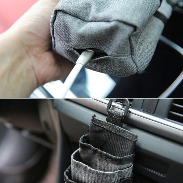 Vehicle Air Outlet Storage Bag Multi-function Document Change Storage Bag(Grey) - Stowing Tidying by PMC TechLife | Online Shopping South Africa | PMC TechLife | Buy Now Pay Later Mobicred