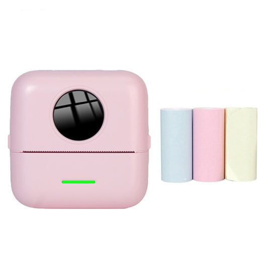 Mini Student Wrong Question Bluetooth Thermal Printer With 3 Rolls Color Paper(Pink) - Printer by PMC Jewellery | Online Shopping South Africa | PMC Jewellery | Buy Now Pay Later Mobicred