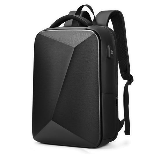 EVA Hard Shell Expandable Laptop Backpack with USB Port Multifunctional Business Travel Backpack(Black) - Backpack by PMC Jewellery | Online Shopping South Africa | PMC Jewellery | Buy Now Pay Later Mobicred