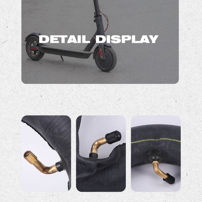 10 x 2.5/2.75 Electric Scooter 45 Degree Valve Thickened Inner Tube(Yellow Stripes) - Accessories & Parts by PMC Jewellery | Online Shopping South Africa | PMC Jewellery