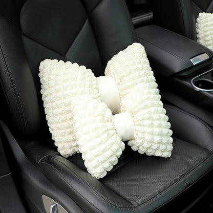 Car Seat Breathable And Comfortable Puff Pillow Upholstery, Color: Headrest Black - Seat Accessories by PMC Jewellery | Online Shopping South Africa | PMC Jewellery | Buy Now Pay Later Mobicred