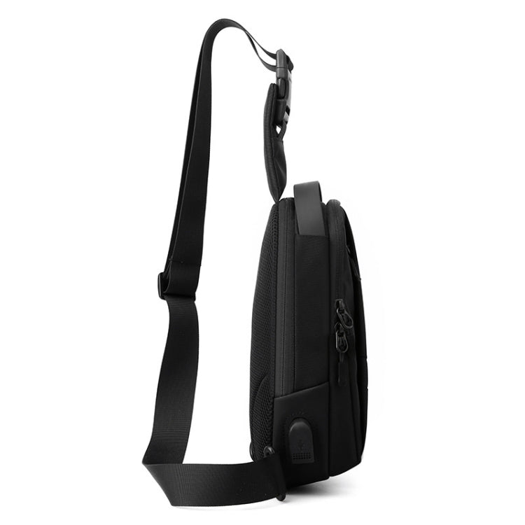 WEPOWER Chest Bag Oxford Cloth Shoulder Messenger Bag(Black) - Crossbody Bags by WEPOWER | Online Shopping South Africa | PMC Jewellery