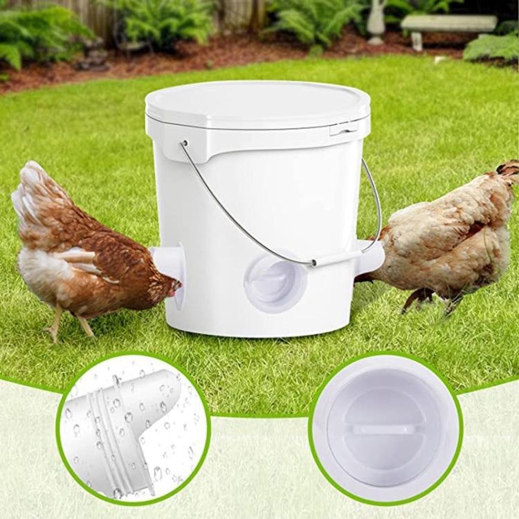 DIY Chicken Feeders Automatic Poultry Feeders Kit For Buckets, Barrels, Troughs, Spec: 6pcs/set Orange - Food Bowls by PMC Jewellery | Online Shopping South Africa | PMC Jewellery