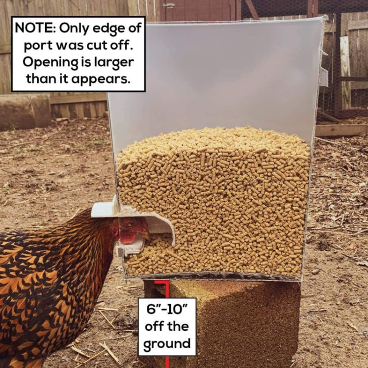DIY Chicken Feeders Automatic Poultry Feeders Kit For Buckets, Barrels, Troughs, Spec: 4pcs/set Orange - Food Bowls by PMC Jewellery | Online Shopping South Africa | PMC Jewellery