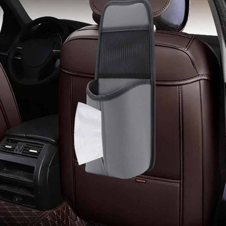 Car Seat Leather Multifunctional Tissue Water Cup Storage Hanging Bag(Brown) - Stowing Tidying by PMC TechLife | Online Shopping South Africa | PMC TechLife | Buy Now Pay Later Mobicred