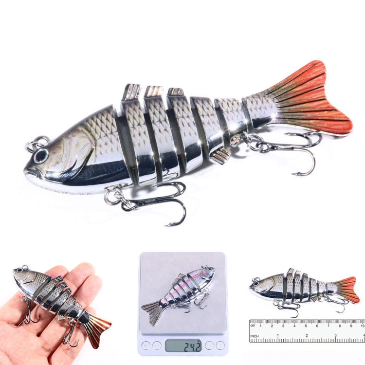 HENGJIA 10cm 24g Bionic Multi-Section Fish Bait Plastic Electroplating Fake Bait(1) - Fishing Lures by HENGJIA | Online Shopping South Africa | PMC TechLife | Buy Now Pay Later Mobicred