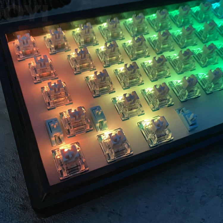 Hot Swap Shaft Wired RGB Back Light Customized Mechanical Keyboard Kit(White) - Other by PMC Jewellery | Online Shopping South Africa | PMC Jewellery | Buy Now Pay Later Mobicred