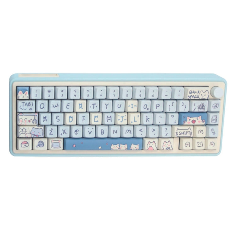 Bluetooth Wireless 3-mode RGB Backlit Gaming Mechanical Keyboard Aluminum Alloy Kit + Keycap(Light Blue) - Other by PMC Jewellery | Online Shopping South Africa | PMC Jewellery | Buy Now Pay Later Mobicred