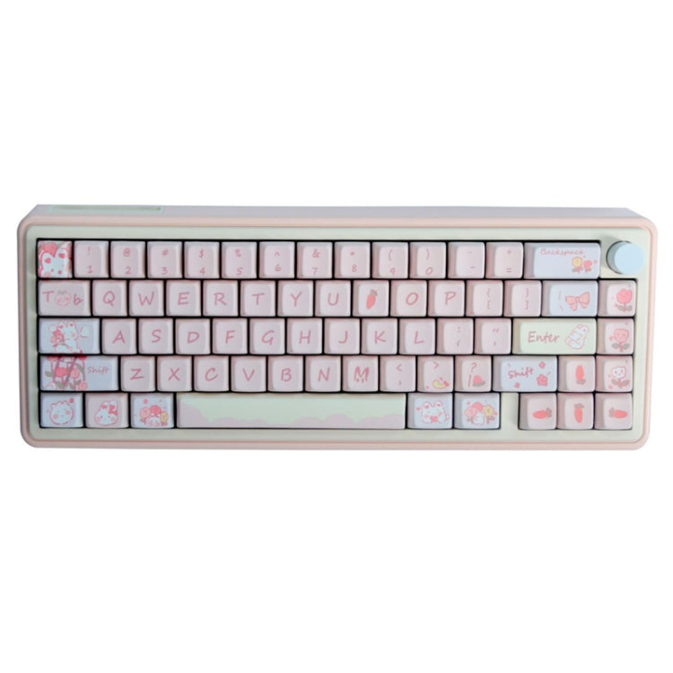 Bluetooth Wireless 3-mode RGB Backlit Gaming Mechanical Keyboard Aluminum Alloy Kit + Keycap(Pink) - Other by PMC Jewellery | Online Shopping South Africa | PMC Jewellery | Buy Now Pay Later Mobicred