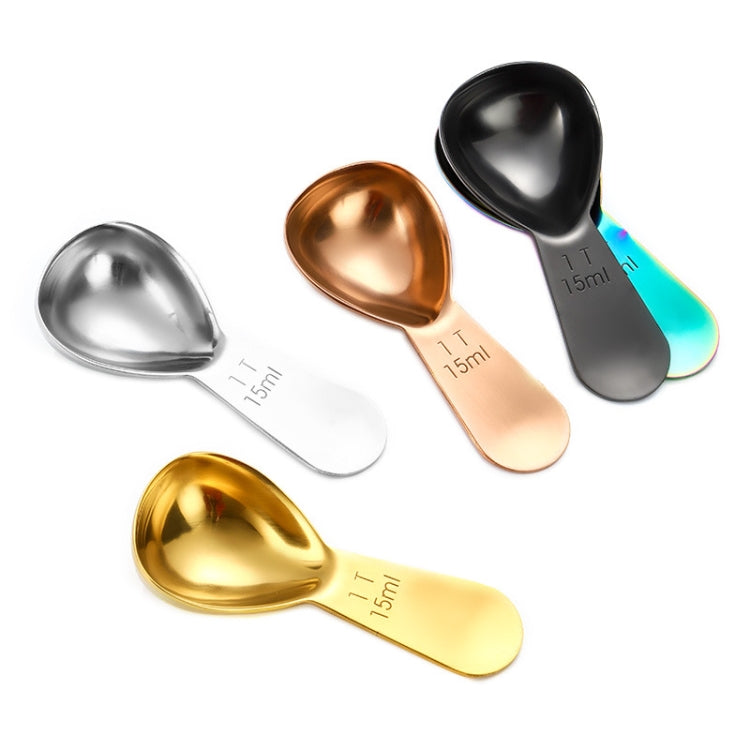 15ml 304 Stainless Steel Thickened Coffee Spoon With Scale Measuring Bean Spoon, Color: Black - Coffee Tools by PMC Jewellery | Online Shopping South Africa | PMC Jewellery | Buy Now Pay Later Mobicred