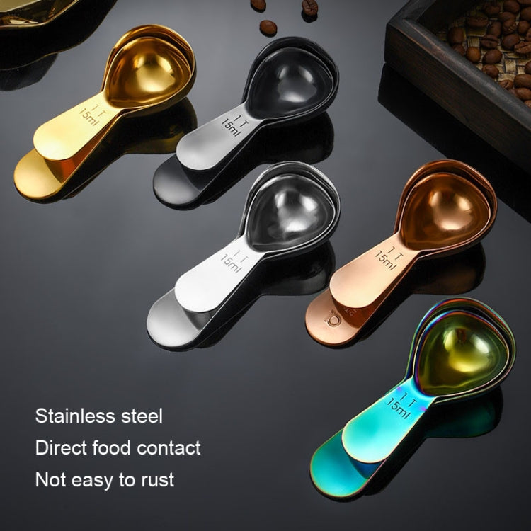 30ml 304 Stainless Steel Thickened Coffee Spoon With Scale Measuring Bean Spoon, Color: Gold - Coffee Tools by PMC Jewellery | Online Shopping South Africa | PMC Jewellery | Buy Now Pay Later Mobicred