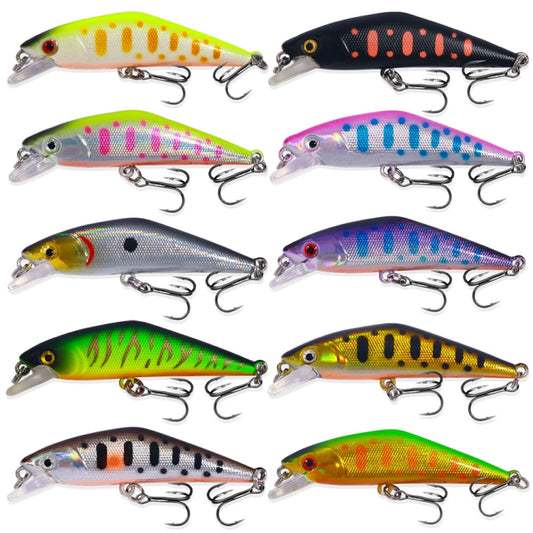 HENGJIA 5.7cm 3.4g Microbe Road Lures Slow Sinking Minnow Fake Bait, Color: 10 Colors Boxed - Fishing Lures by HENGJIA | Online Shopping South Africa | PMC Jewellery | Buy Now Pay Later Mobicred