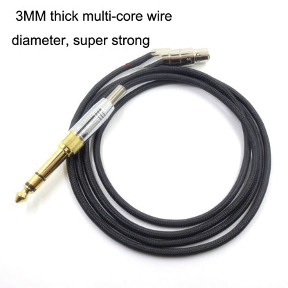 2m For K240 / K141 / K271 / K702 / Q701 / K712 Headphone Cable Mini Cartoon Head Upgrade Line(Black) - Headset Accessories by PMC Jewellery | Online Shopping South Africa | PMC Jewellery | Buy Now Pay Later Mobicred