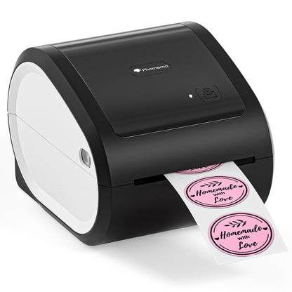 Phomemo D520-BT Bluetooth Thermal Shipping Label Printer Wireless Desktop Printer For Barcode Address Labels, Size: US(Black White) - Printer by Phomemo | Online Shopping South Africa | PMC Jewellery | Buy Now Pay Later Mobicred