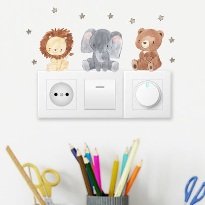 Cartoon Animal Switch Sticker Children Room Decoration(BR-S001) - Sticker by PMC Jewellery | Online Shopping South Africa | PMC Jewellery