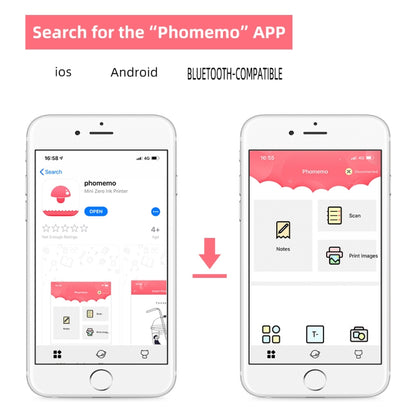 Phomemo M02-GN Pocket Small Bluetooth Portable Photo Thermal Label Wrong Question Printer - Printer by Phomemo | Online Shopping South Africa | PMC Jewellery | Buy Now Pay Later Mobicred