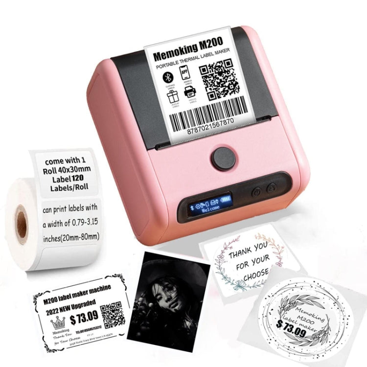 Phomemo M200 QR Code Tag Handheld Portable Bluetooth Thermal Label Printer(White) - Printer by Phomemo | Online Shopping South Africa | PMC Jewellery | Buy Now Pay Later Mobicred