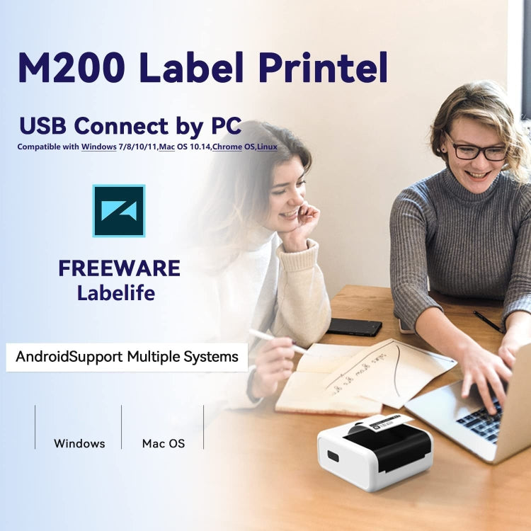 Phomemo M200 QR Code Tag Handheld Portable Bluetooth Thermal Label Printer(Pink) - free shipping - PMC Jewellery - Order now!