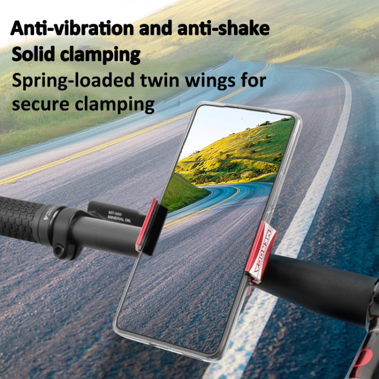 Ring Shape Bicycle Aluminum Alloy Mobile Phone Holder Motorcycle Navigation Bracket(Red) - Holders by PMC TechLife | Online Shopping South Africa | PMC TechLife | Buy Now Pay Later Mobicred