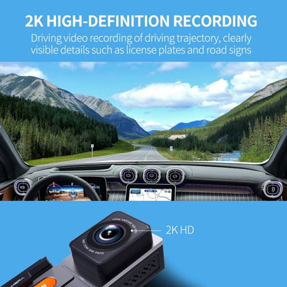 FISANG 2K HD Night Vision Car WIFI Car Driving Recorder, Style: Dual Recording 2K+720P - Car DVRs by FISANG | Online Shopping South Africa | PMC Jewellery | Buy Now Pay Later Mobicred