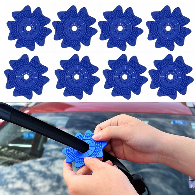 4sets Car Universal Wiper Hole Protective Cover PVC Dustproof Snowproof Wiper Pad(Blue Small Hole) - Others by PMC Jewellery | Online Shopping South Africa | PMC Jewellery | Buy Now Pay Later Mobicred