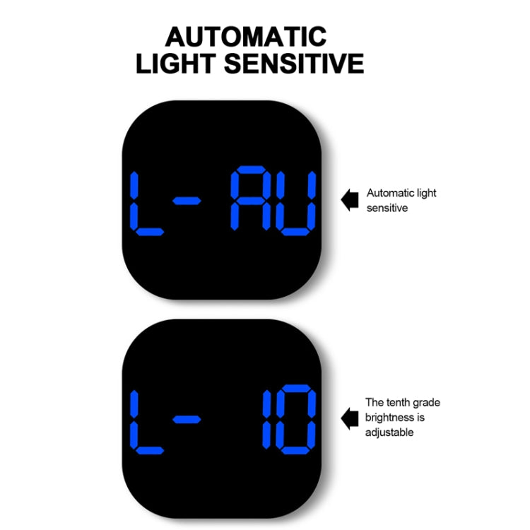13-Inch LED Acrylic Electronic Clock Large-Screen Square Wall Clock With Timing Temperature Humidity(6632 White Red) - Wall Clock by PMC TechLife | Online Shopping South Africa | PMC TechLife