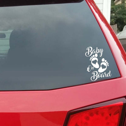 10pcs Baby On Board Warning Car Sticker Reflective Scratch Body Sticker(Laser) - Decorative Sticker by PMC Jewellery | Online Shopping South Africa | PMC Jewellery | Buy Now Pay Later Mobicred