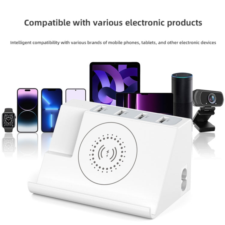 PD 20W +QC 3.0 Wireless Charging+6 Ports Multi-function Charger(US Plug) - Multifunction Charger by PMC Jewellery | Online Shopping South Africa | PMC Jewellery | Buy Now Pay Later Mobicred