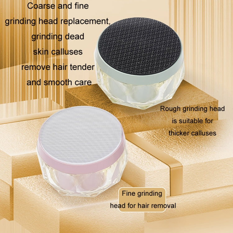 2 in 1 Double-sided Foot Grinder Crystal Glass Manual Epilator(Black) - Hair Removal by PMC TechLife | Online Shopping South Africa | PMC TechLife | Buy Now Pay Later Mobicred