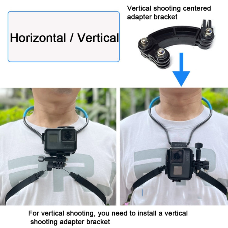 TUYU Camera Neck Holder Mobile Phone Chest Strap Mount  For Video Shooting//POV, Spec: Vertical Shooting (Blue) - Stand by PMC Jewellery | Online Shopping South Africa | PMC Jewellery | Buy Now Pay Later Mobicred