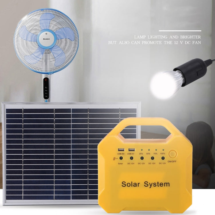 7AH 10W Solar Panel Emergency Light Rechargeable LED Solar Energy Kit - Others by PMC TechLife | Online Shopping South Africa | PMC TechLife | Buy Now Pay Later Mobicred