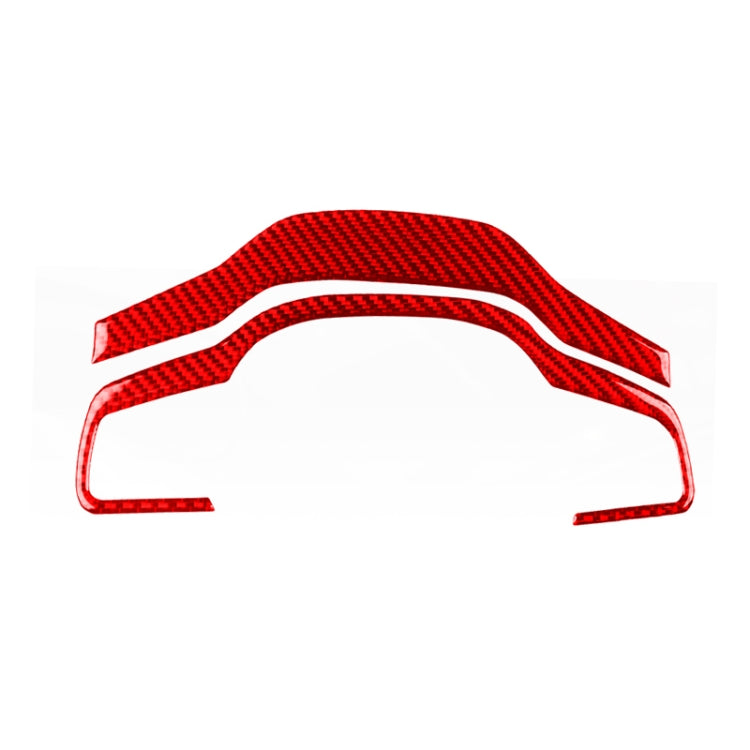 For Jaguar F-TYPE 2013+ Left And Right Drive Universal Steering Wheel Cover Sticker(Red) - Car Interior Mouldings by PMC Jewellery | Online Shopping South Africa | PMC Jewellery | Buy Now Pay Later Mobicred