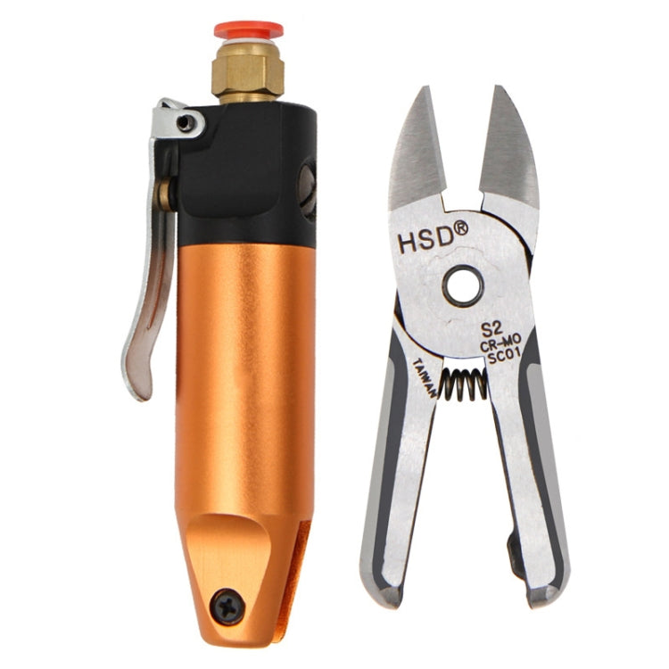 HSD HS-5+S2 Cut Metal Set 2 In 1 Pneumatic Snip Plier Cutting Metal Plastic Model Scissor Tool - Pliers by HSD | Online Shopping South Africa | PMC Jewellery | Buy Now Pay Later Mobicred